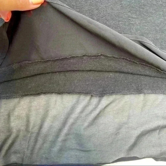 Lucky Brand Mixed Media Linen Blend V-Neck Sheer Hem Henley Blouse Size S - Picture 9 of 14